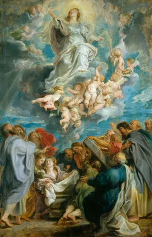 The Assumption of the Virgin by Peter Paul Rubens - Oil Painting Reproduction