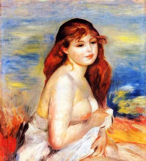 Bather 8 by Pierre-Auguste Renoir - Oil Painting Reproduction