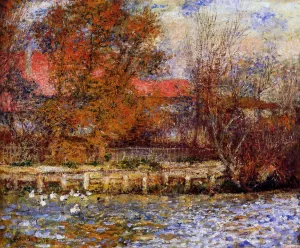 The Duck Pond by Pierre-Auguste Renoir - Oil Painting Reproduction