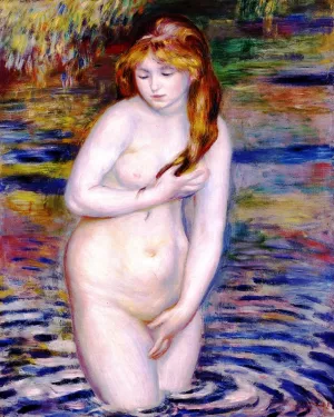 Young Woman Bathing by Pierre-Auguste Renoir - Oil Painting Reproduction