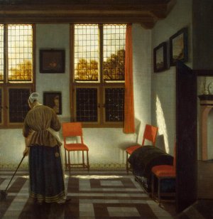 Room in a Dutch House by Pieter Janssens Elinga Oil Painting