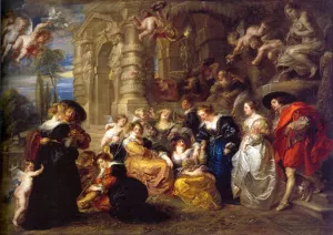 Love Garden by Peter Paul Rubens - Oil Painting Reproduction