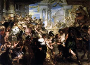The Rape of the Sabine Women by Peter Paul Rubens - Oil Painting Reproduction