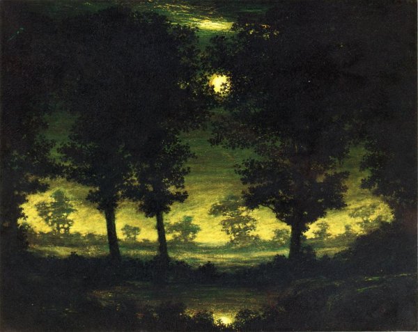 Oil Painting Reproduction Enchanted Pool by Ralph Albert Blakelock