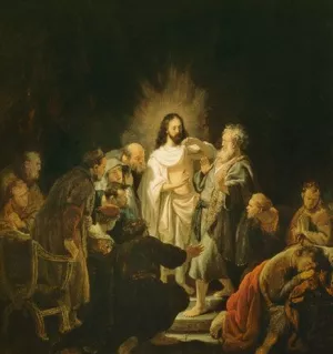 Christ Resurrected by Rembrandt Van Rijn - Oil Painting Reproduction