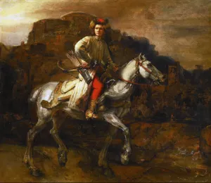 Polish Rider by Rembrandt Van Rijn - Oil Painting Reproduction