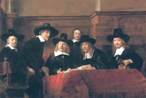 The Syndics by Rembrandt Van Rijn - Oil Painting Reproduction