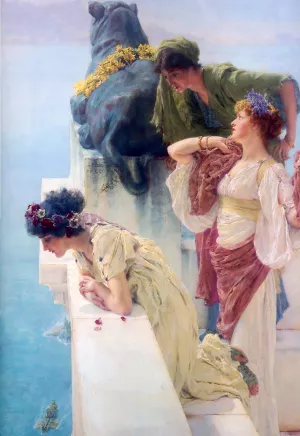 A Coign of Vantage by Sir Lawrence Alma-Tadema - Oil Painting Reproduction