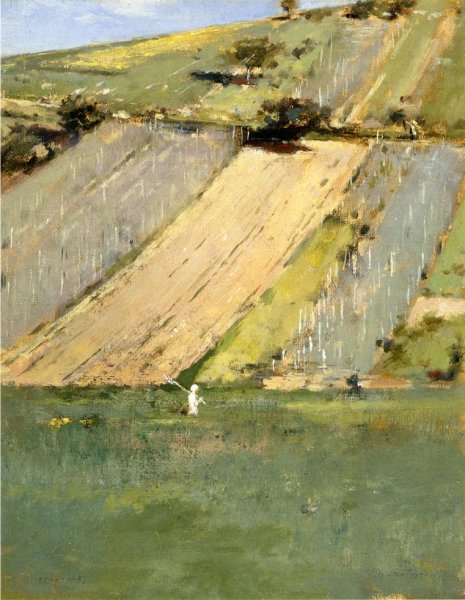 Oil Painting Reproduction Valley of the Seine, Giverny by Theodore Robinson