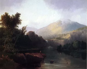 A Lake in the White Mountains by Thomas Doughty - Oil Painting Reproduction