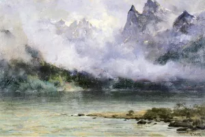 Alaska Scene Near Juneau by Thomas Hill - Oil Painting Reproduction