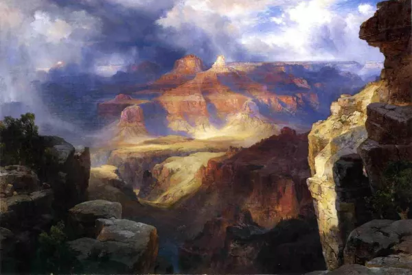 A Miracle of Nature by Thomas Moran - Oil Painting Reproduction
