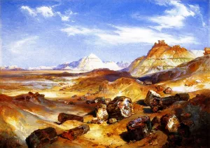 Petrified Forest by Thomas Moran - Oil Painting Reproduction