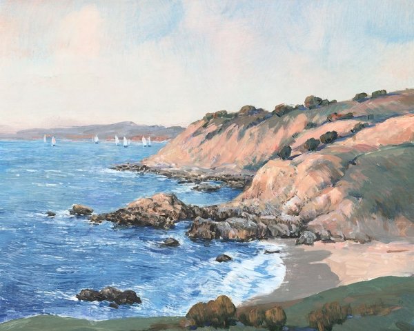 Oil Painting Reproduction Ocean Bay I by Tim O'Toole