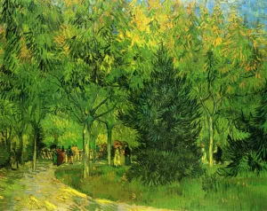 A Lane in the Public Garden at Arles by Vincent van Gogh - Oil Painting Reproduction