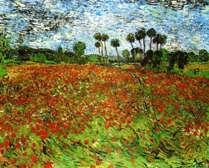 Field with Poppies by Vincent van Gogh - Oil Painting Reproduction