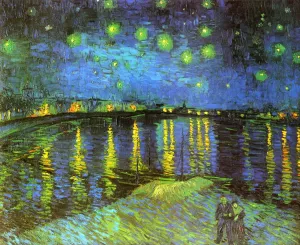 Starry Night Over the Rhone by Vincent van Gogh - Oil Painting Reproduction