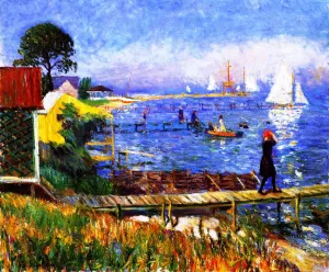 Bathers at Bellport by William Glackens - Oil Painting Reproduction