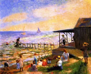 Beach Side by William Glackens - Oil Painting Reproduction