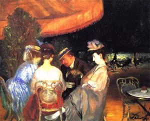 Cafe de la Paix by William Glackens - Oil Painting Reproduction