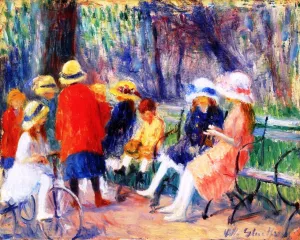 Children in the Park by William Glackens - Oil Painting Reproduction