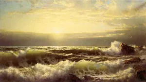 Off Conanicut, Newport by William Trost Richards - Oil Painting Reproduction