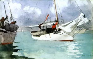 Fishing Boats, Key West by Winslow Homer - Oil Painting Reproduction
