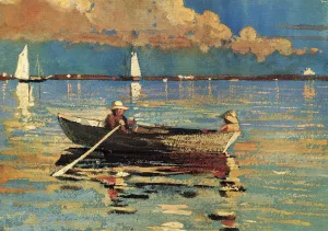 Gloucester Harbor by Winslow Homer - Oil Painting Reproduction